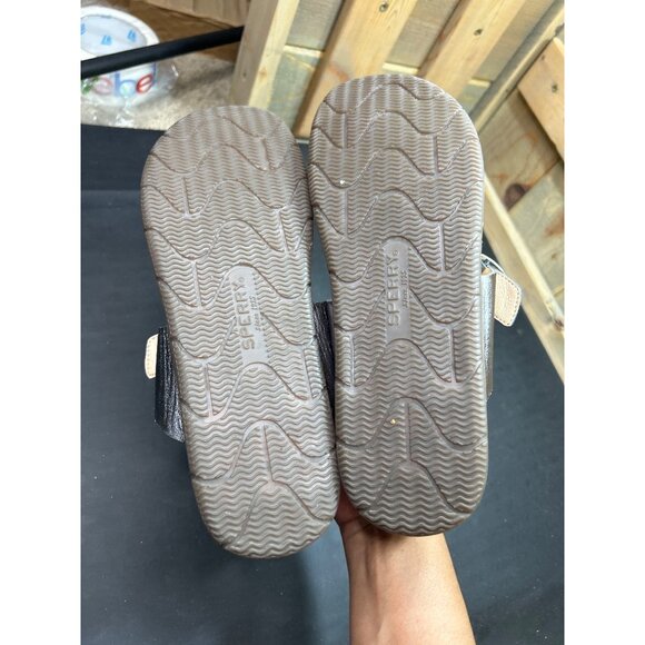 Sperry Womens 8.5M Leather Upper Memory Foam Metallic Sandals - Picture 7 of 7